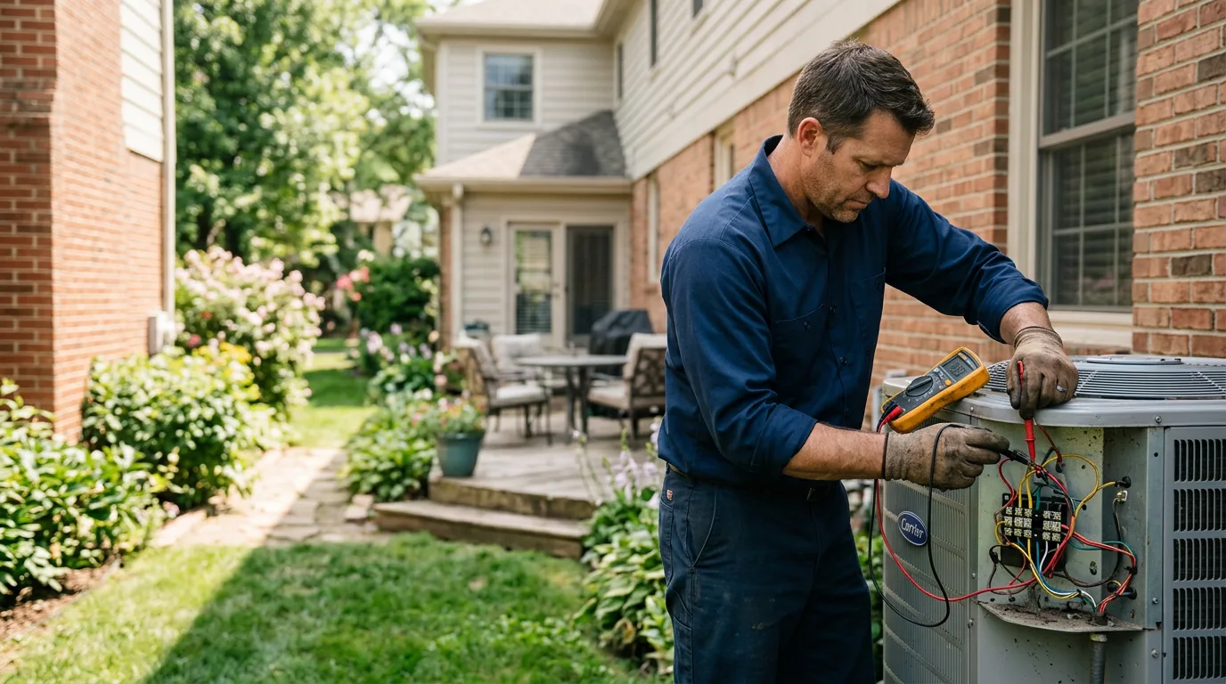 HVAC technician working near Blue Ridge, VA